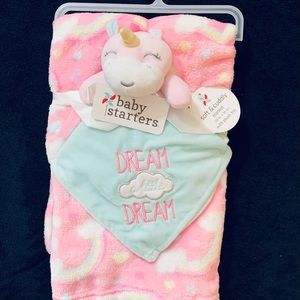 BabyGirls Baby Blanket_w Cuddle Toy_NWT
